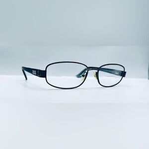 Eyes of Faith Black Gray Oval Sunglasses Frames Only